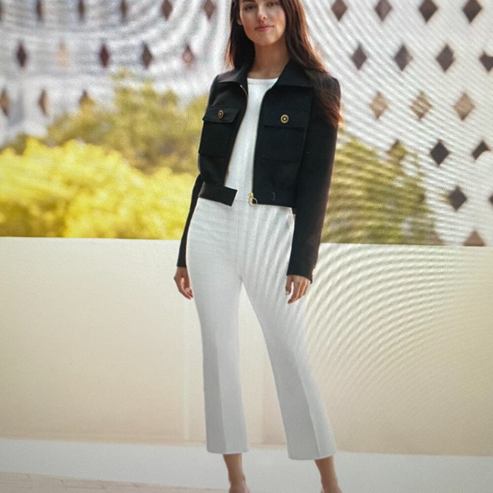 SPANX Kick Flare Women's Pants Classic White Size M